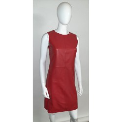 Robe cuir rouge Fibonacci